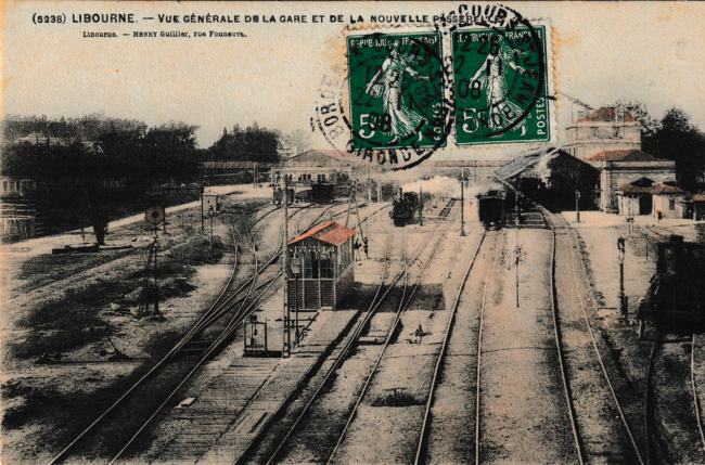 Les voies de la gare de Libourne