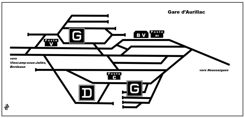 Plan gare Aurillac