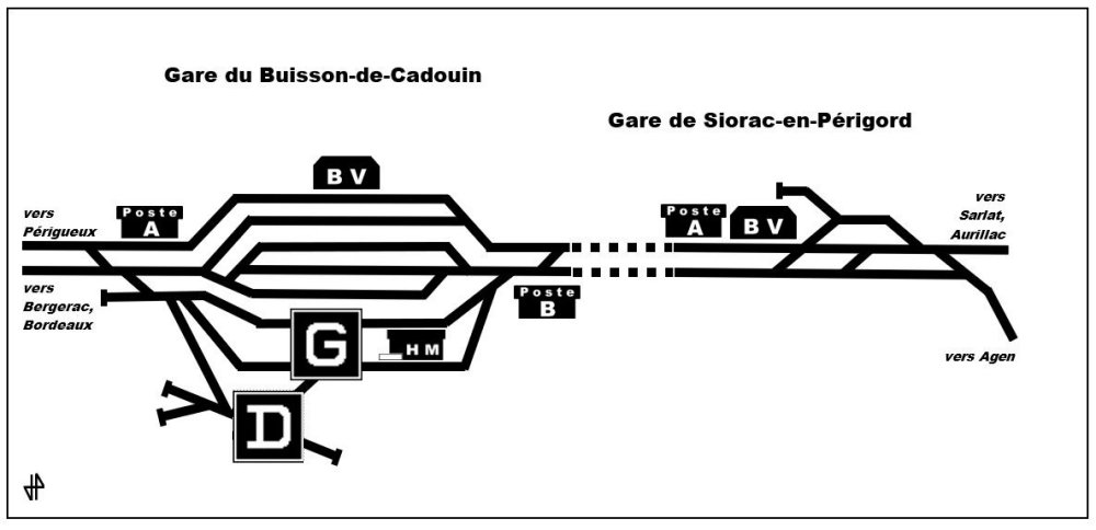 Plan gares Buisson-Siorac