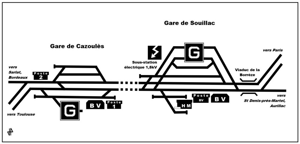 Plan Cazoulès-Souillac