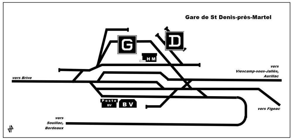 Plan gare St-Denis-pm